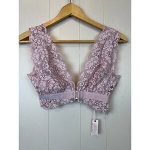 We are HAH Free People NWT Got Ur Back Bra Sheer Violet S Coquette Sexy